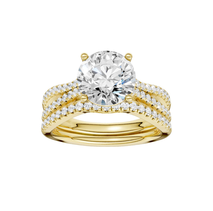 14K 2.40ct Lab Grown Diamond Bridal Set