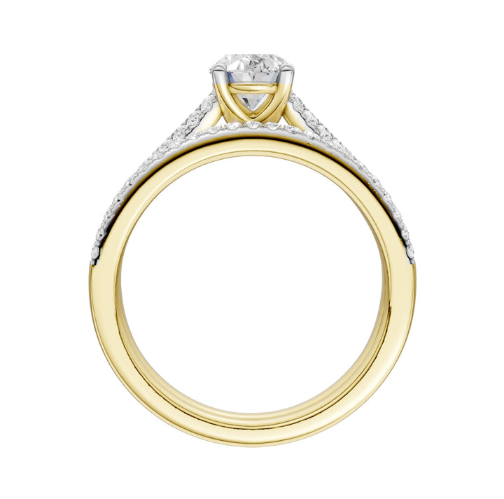 14K 1.40CT Lab Grown Bridal Set
