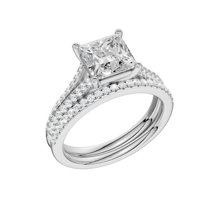 Certified Lab Grown 14K 2.40CT Diamond Bridal Set