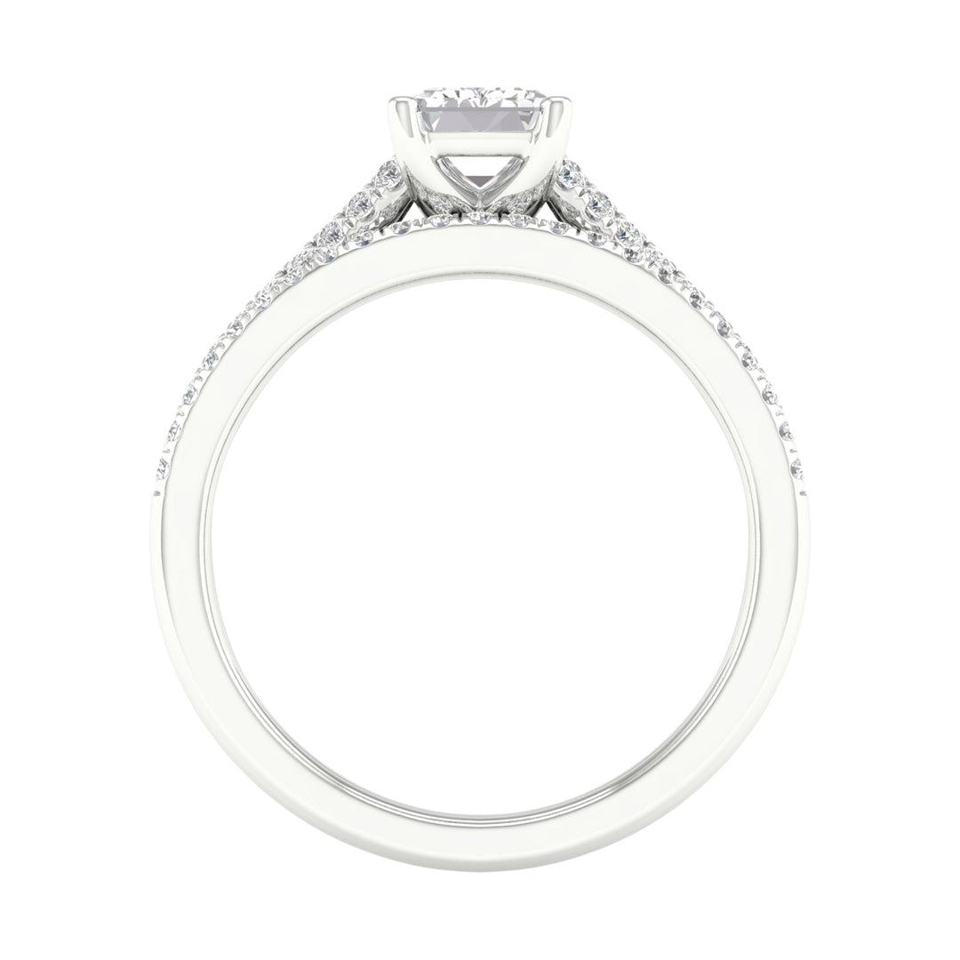Certified Lab Grown 14K 1.40CT Diamond Bridal Set