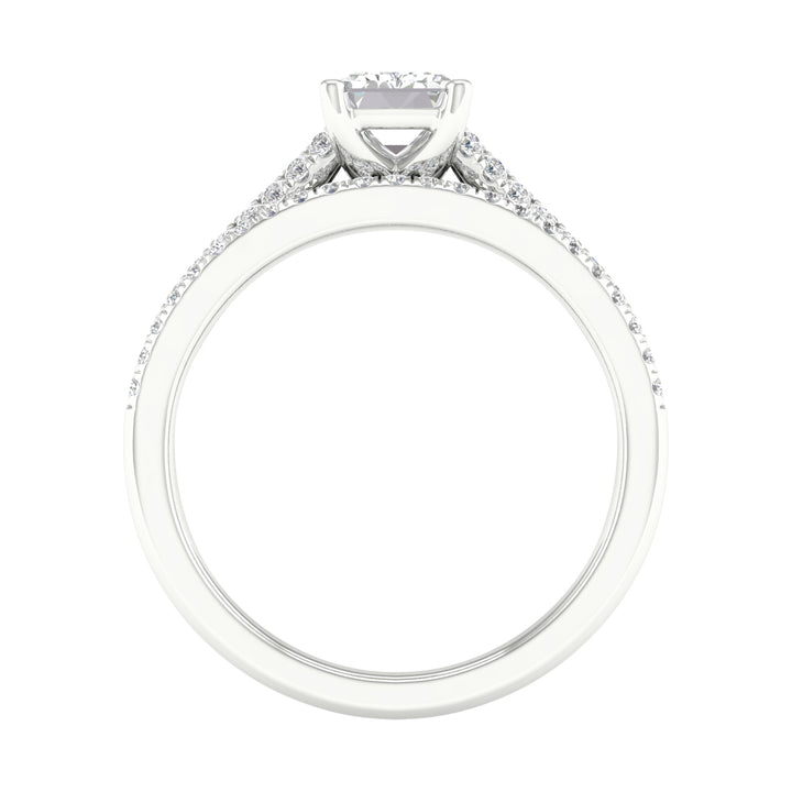 Certified Lab Grown 14K 1.40CT Diamond Bridal Set