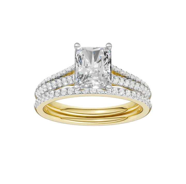 Certified Lab Grown 14K 2.40CT Diamond Bridal Set