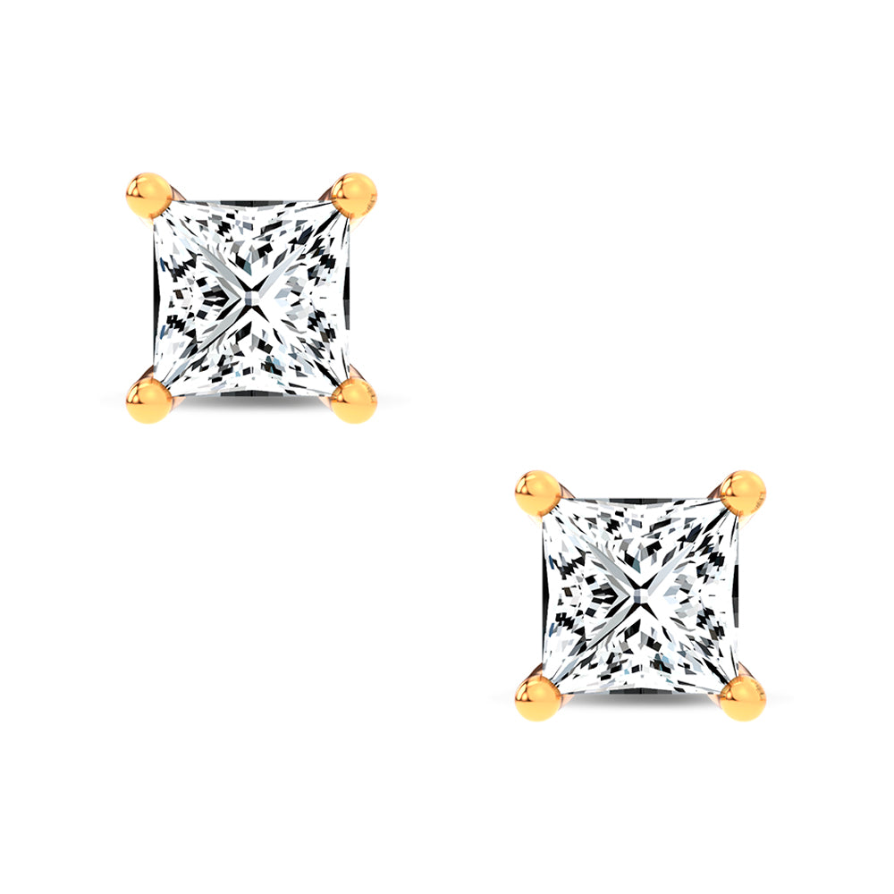 14K 0.50CT LAB DIAMOND EARRING