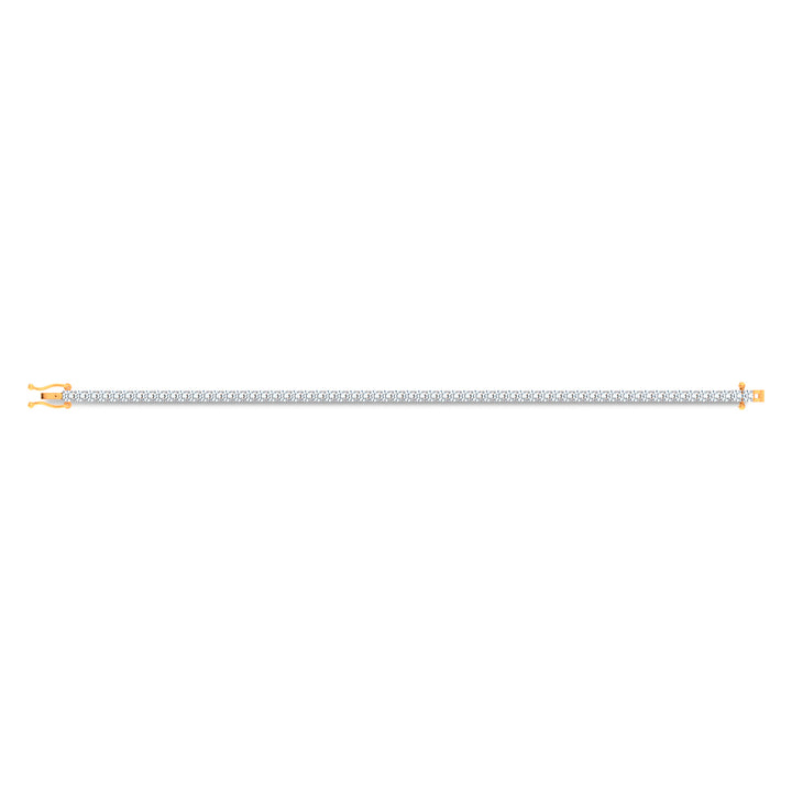 14K 4.98CT Certified Lab Grown Tennis Bracelet