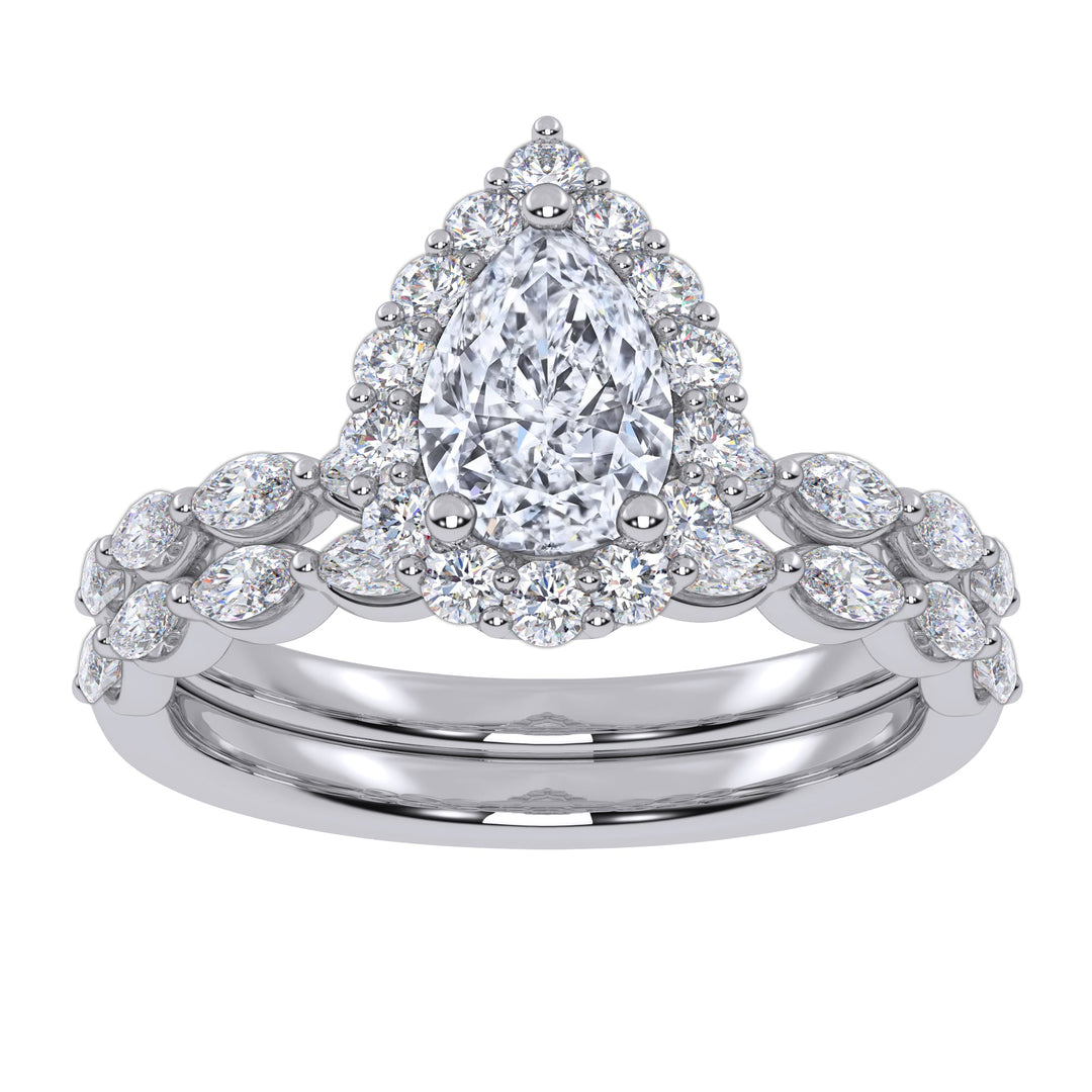 10K 1.00CT Lab Grown Ladies Band