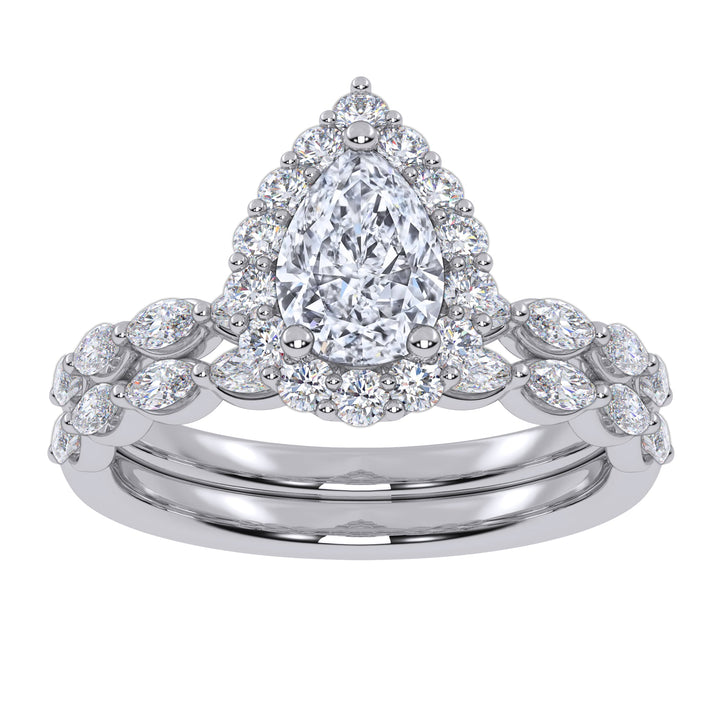 10K 1.00CT Lab Grown Ladies Band