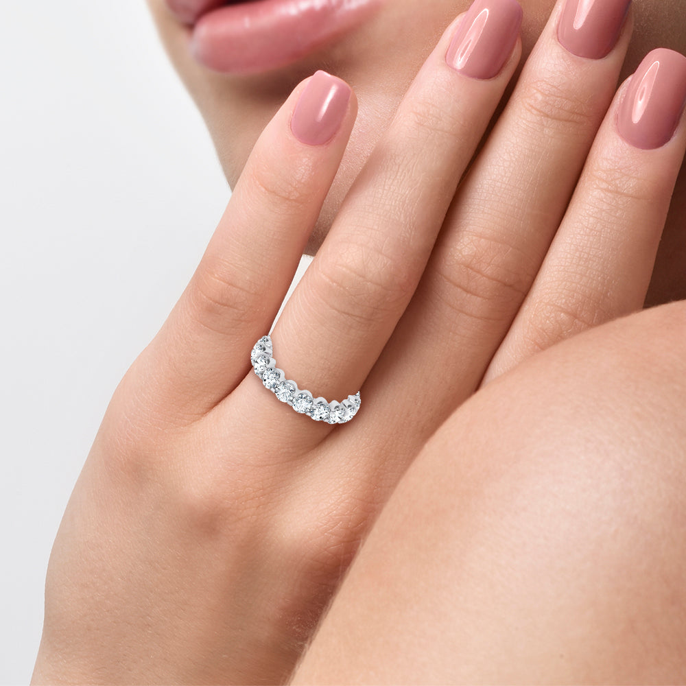 14K 4.00CT LAB DIAMOND ETERNITY BAND