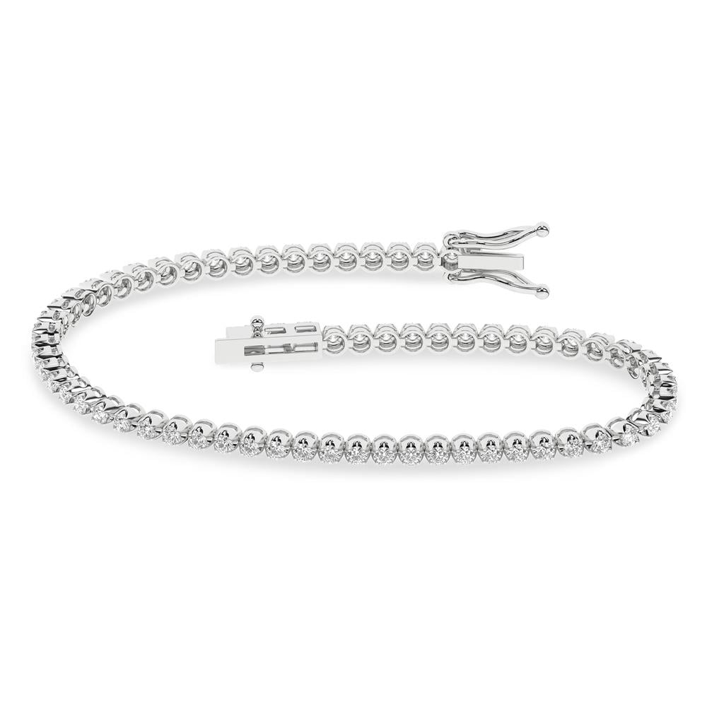 14K 3.00ct Lab Grown Bracelet ( EGL Certified )