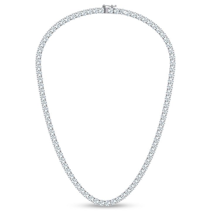 14K 28.58CT Certified Lab Grown 17 INCH TENNIS  NECKLACE TENNIS