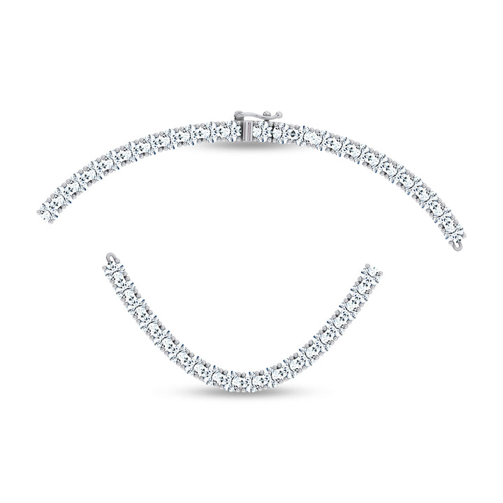 14K 28.58CT Certified Lab Grown 17 INCH TENNIS  NECKLACE TENNIS