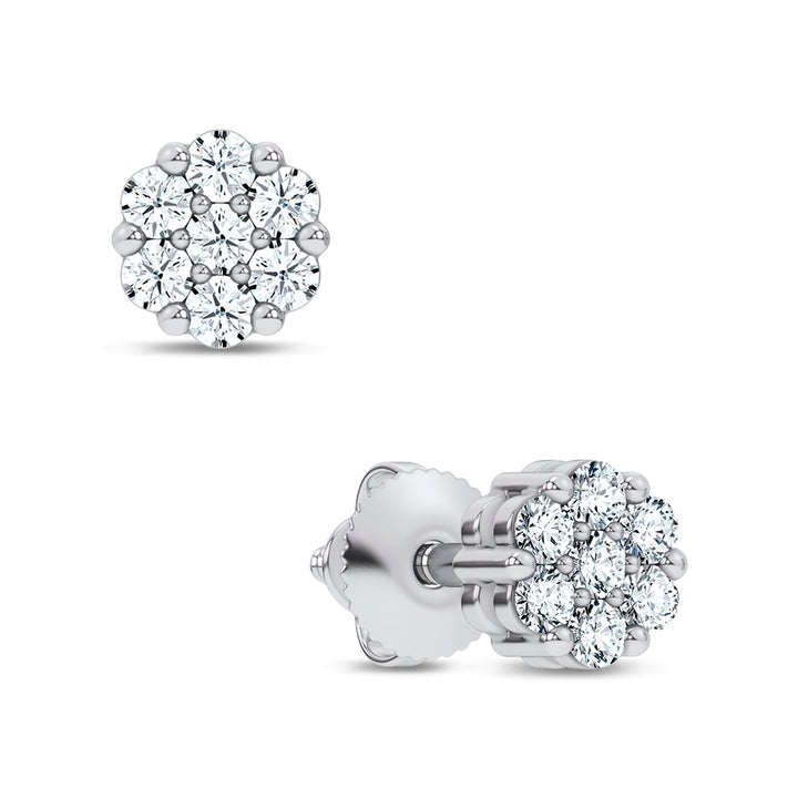 14K 0.15CT  Lab Grown DIAMOND EARRING