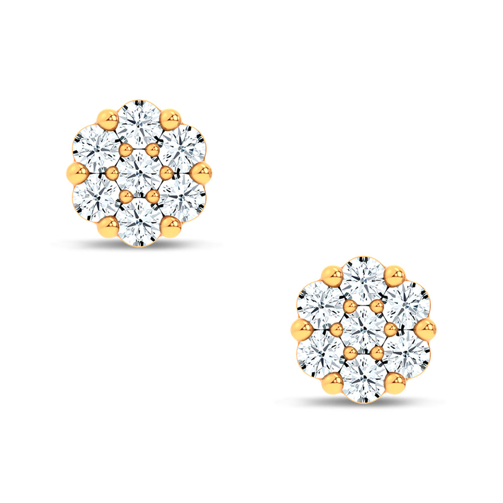 14K 0.15CT  Lab Grown DIAMOND EARRING