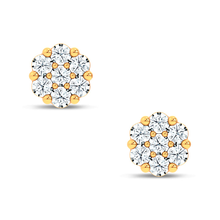 14K 0.15CT  Lab Grown DIAMOND EARRING