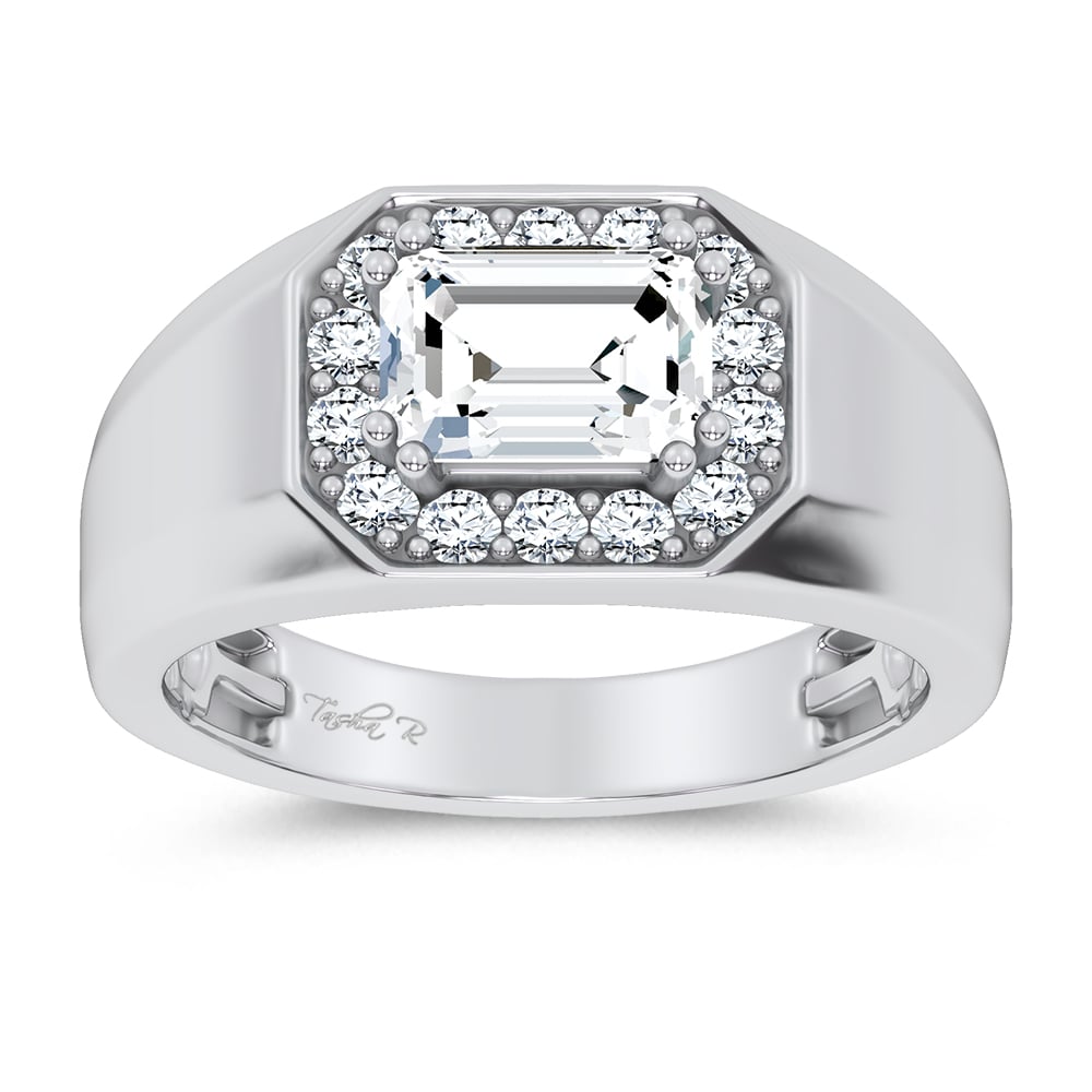 14K 1.98CT Certified Lab Grown Mens Ring