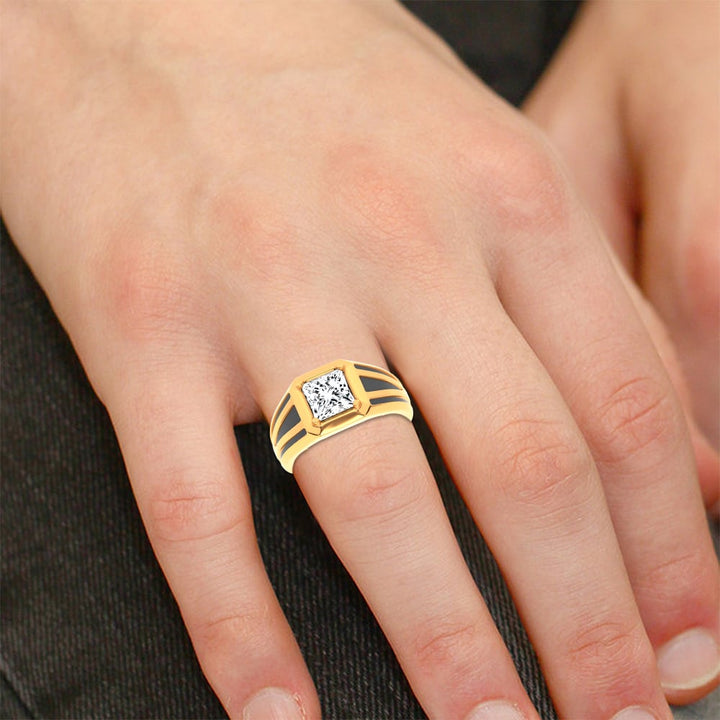 14K 2.00CT Certified Lab Grown Mens Ring