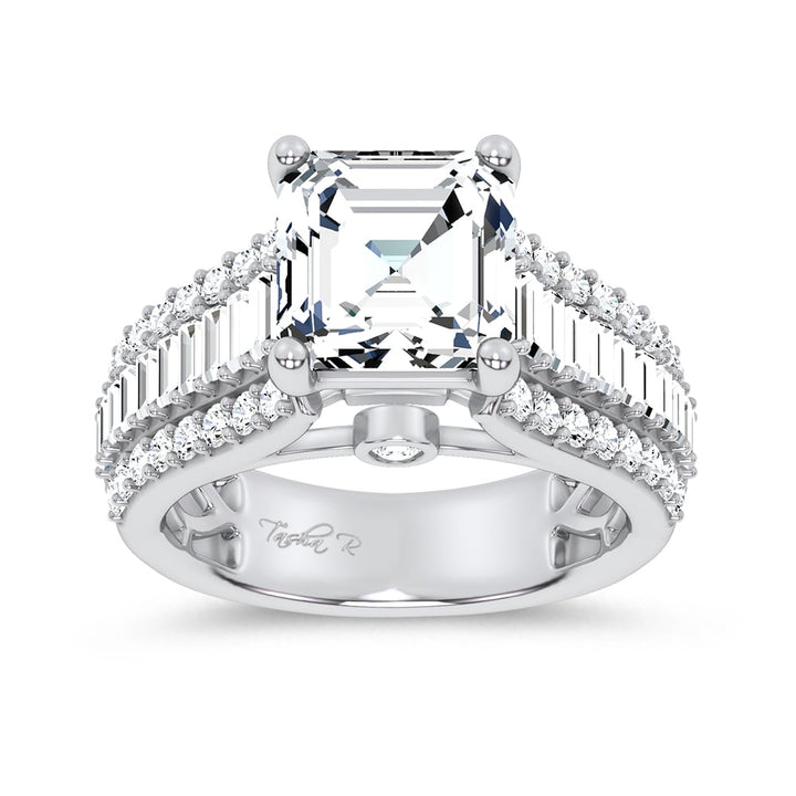 14K 4.00CT Certified Lab Grown Engagement Ring