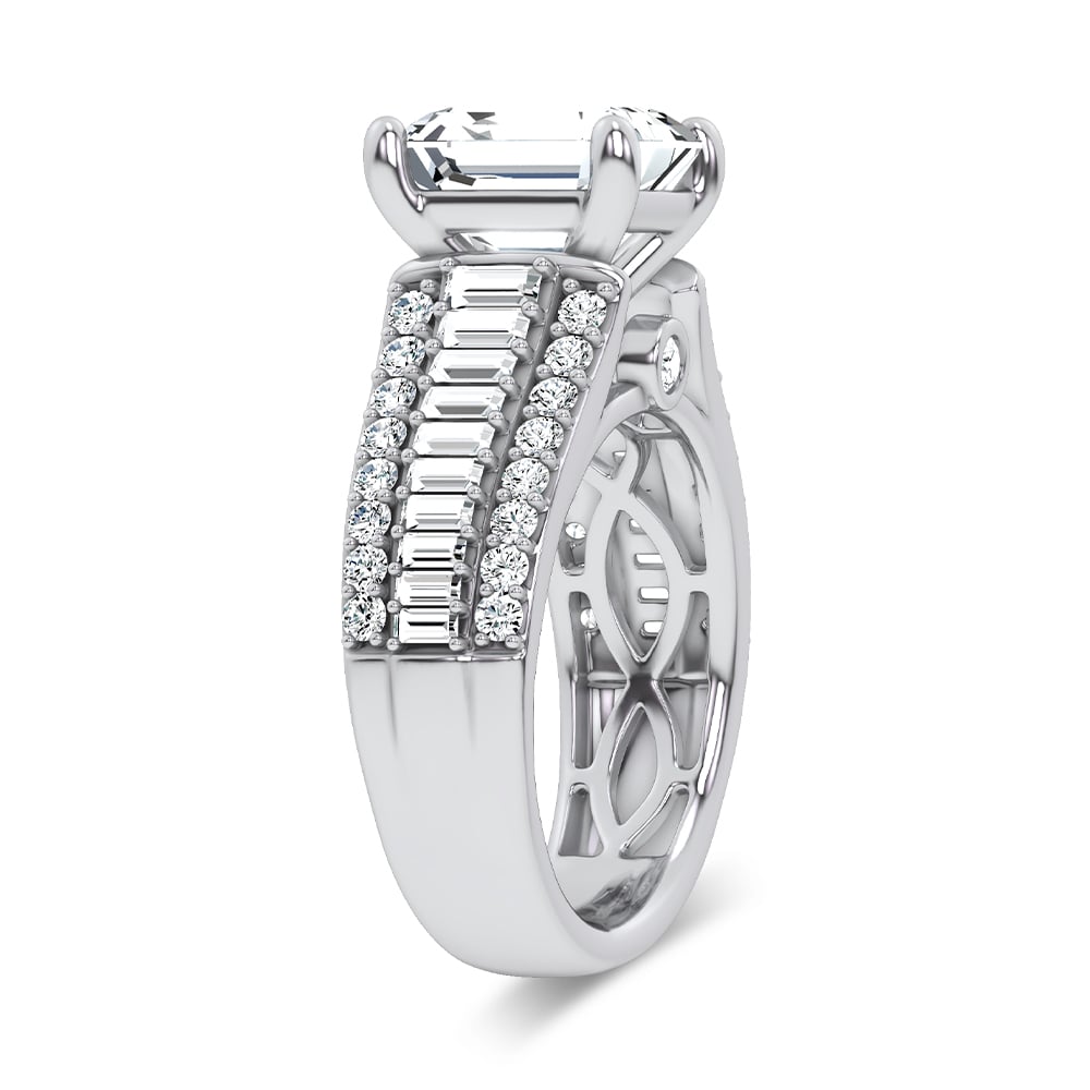 14K 4.00CT Certified Lab Grown Engagement Ring