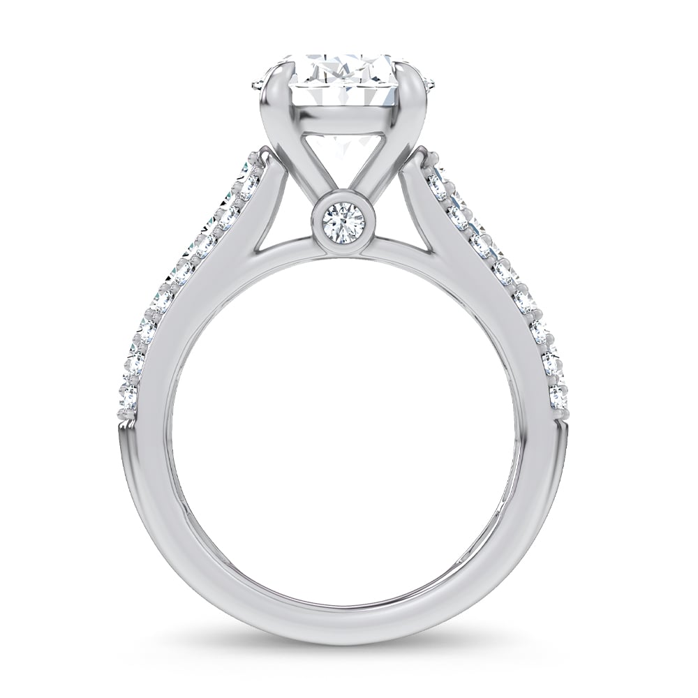 14K 4.00CT Certified Lab Grown Engagement Ring