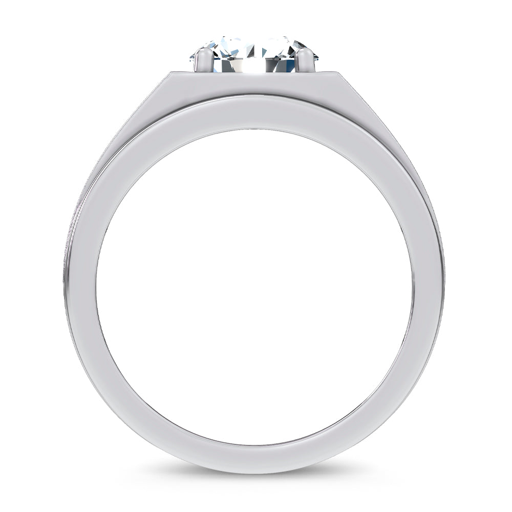 14K 2.00CT Certified Lab Grown Mens Ring