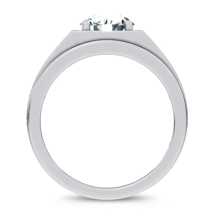 14K 2.00CT Certified Lab Grown Mens Ring