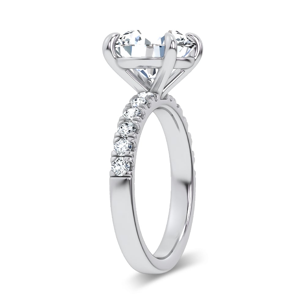 14K 4.50CT Certified Lab Grown Engagement Ring