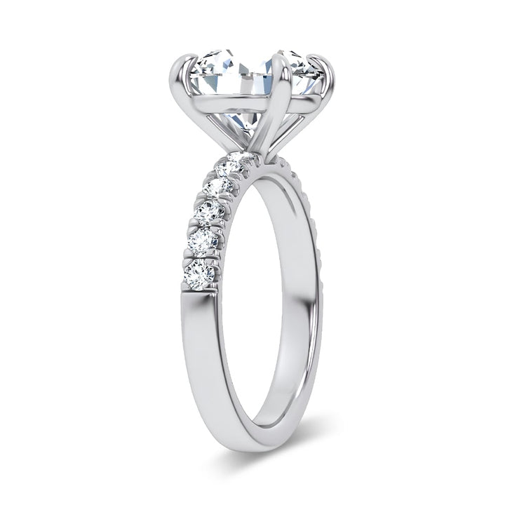 14K 4.50CT Certified Lab Grown Engagement Ring