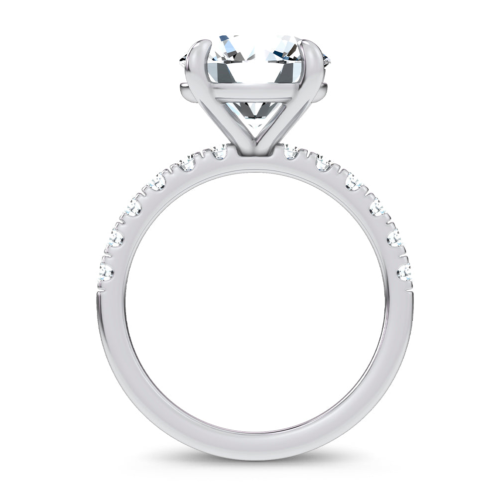 14K 4.50CT Certified Lab Grown Engagement Ring