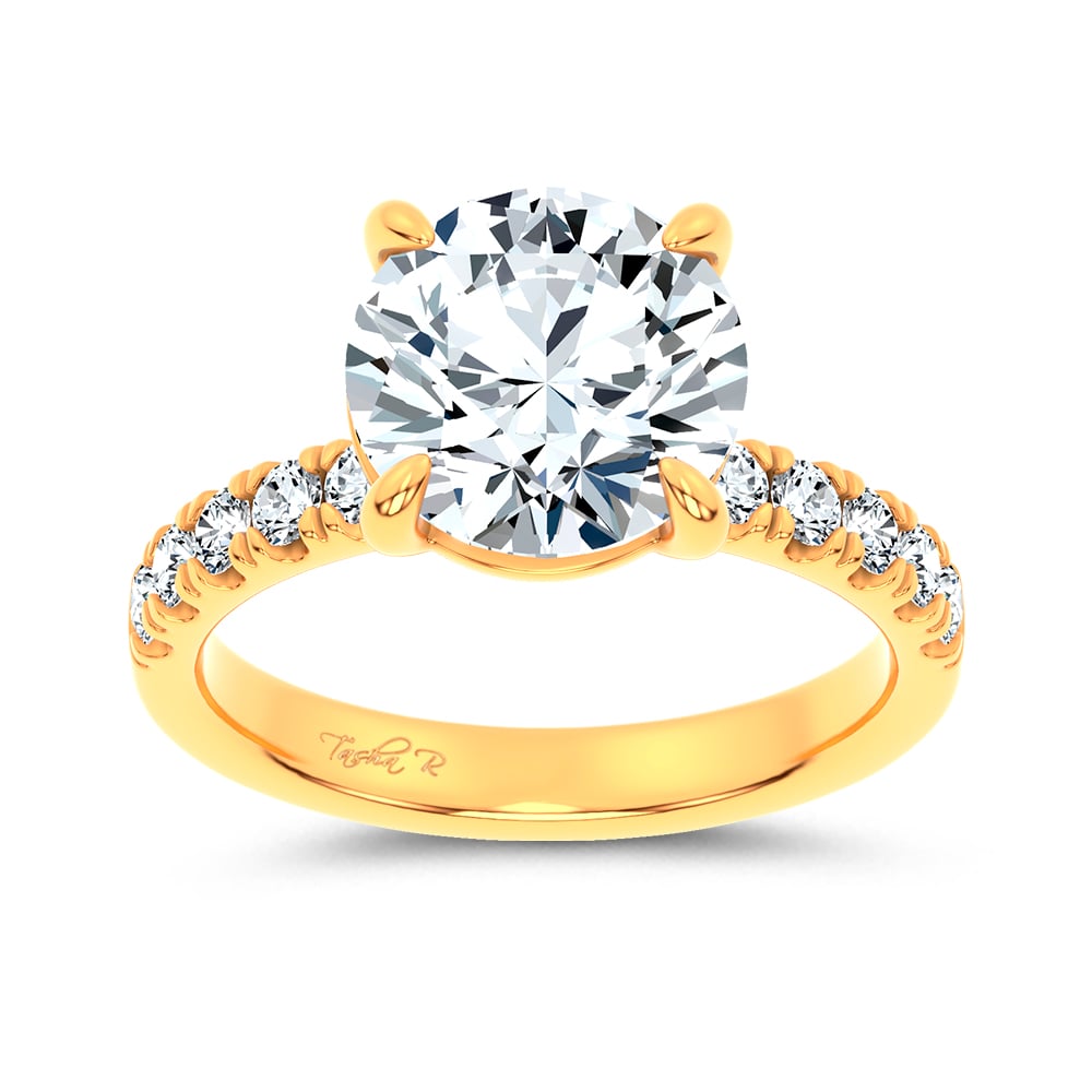 14K 4.50CT Certified Lab Grown Engagement Ring