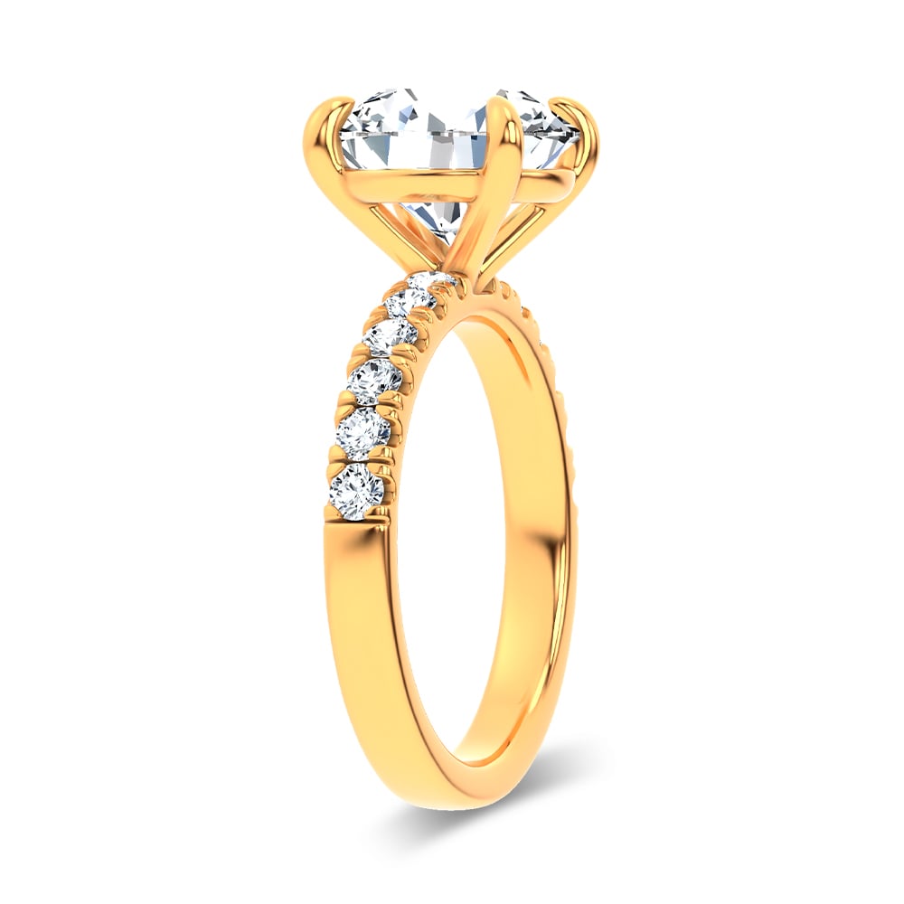 14K 4.50CT Certified Lab Grown Engagement Ring