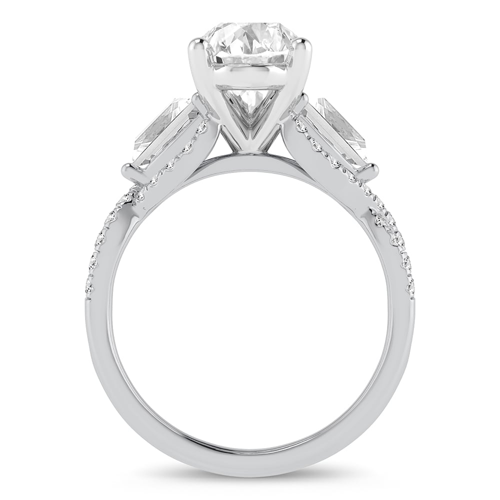 14K 3.90CT Certified Lab Grown Diamond Ring
