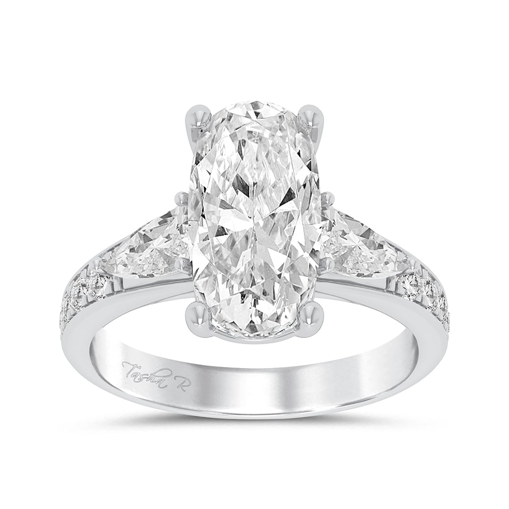 14K 3.90CT Certified Lab Grown Diamond Ring