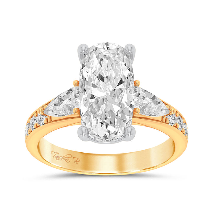 14K 3.90CT Certified Lab Grown Diamond Ring
