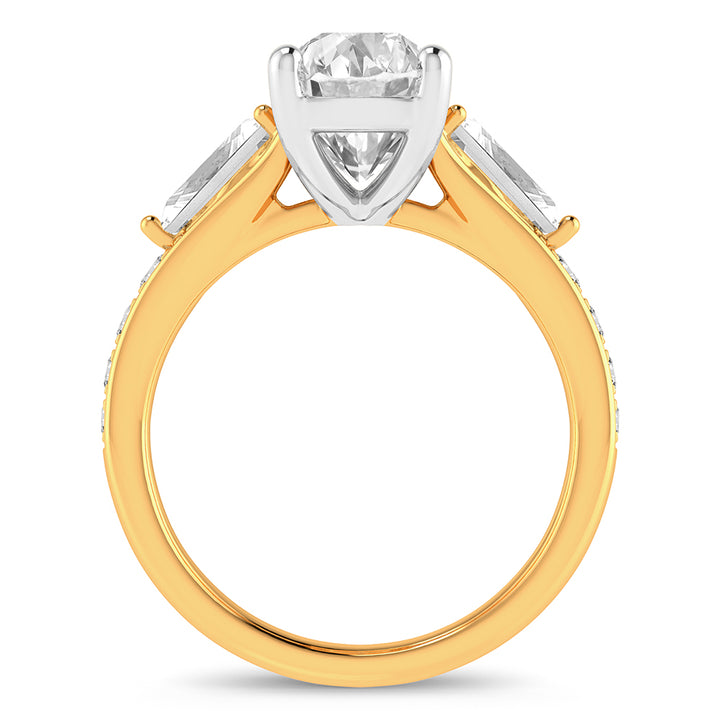 14K 3.90CT Certified Lab Grown Diamond Ring
