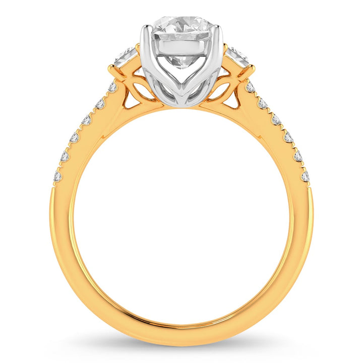 14K 2.79CT Certified Lab Grown Diamond Ring