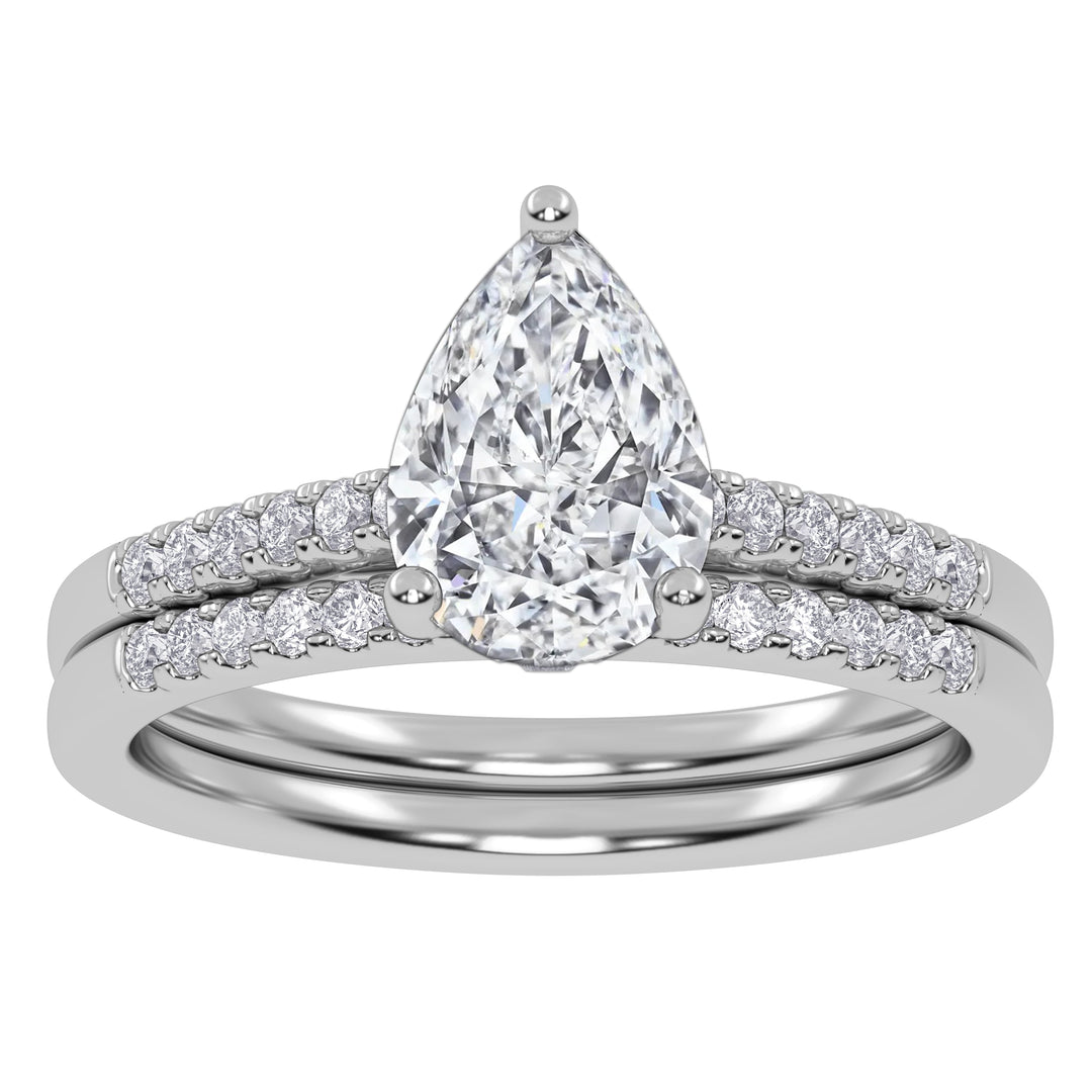 10K 1.28CT  Certified Lab-Grown Diamond Bridal Set