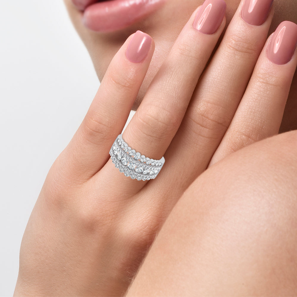 14K 2.00CT Lab Grown Ladies Band