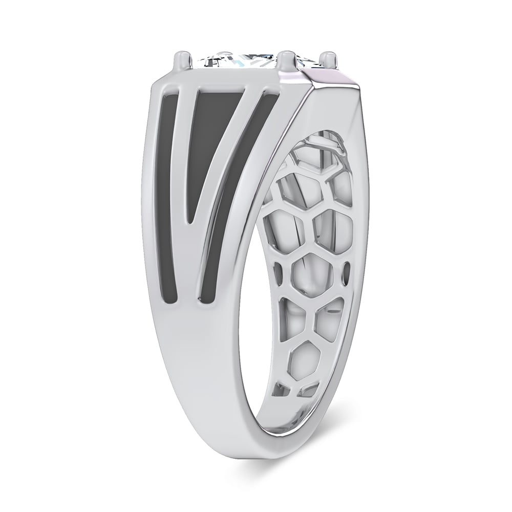 14K 2.00CT Certified Lab Grown Mens Ring