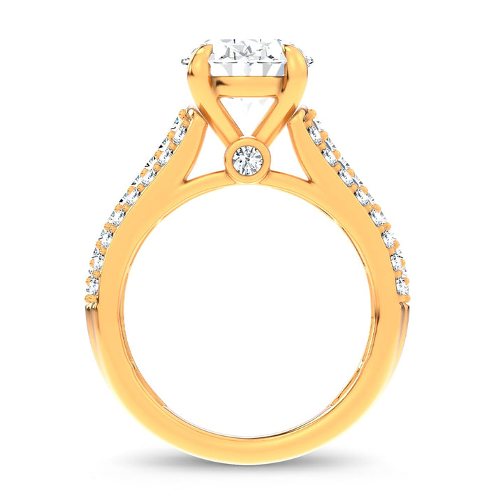 14K 4.00CT Certified Lab Grown Engagement Ring