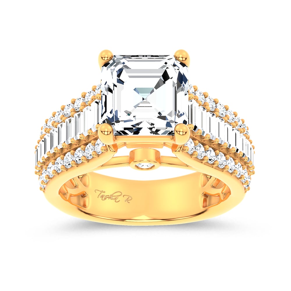 14K 4.00CT Certified Lab Grown Engagement Ring