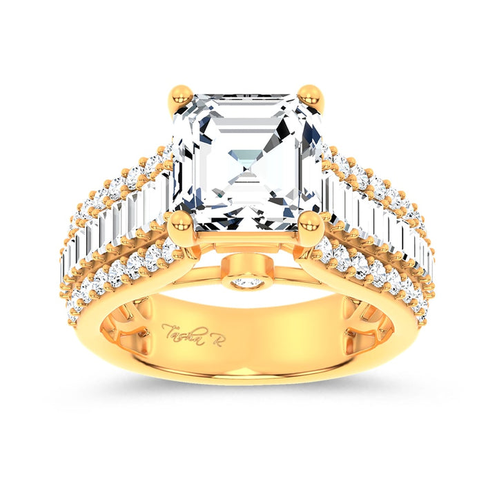 14K 4.00CT Certified Lab Grown Engagement Ring