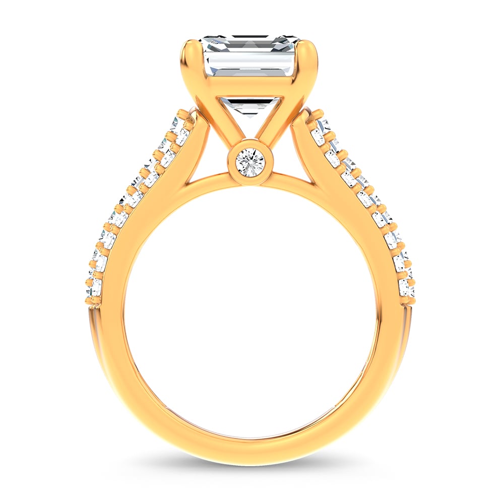 14K 4.00CT Certified Lab Grown Engagement Ring