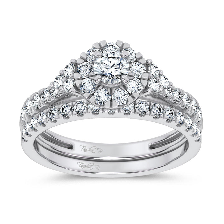 10K 1.00CT Lab Grown DIAMOND BRIDAL SET