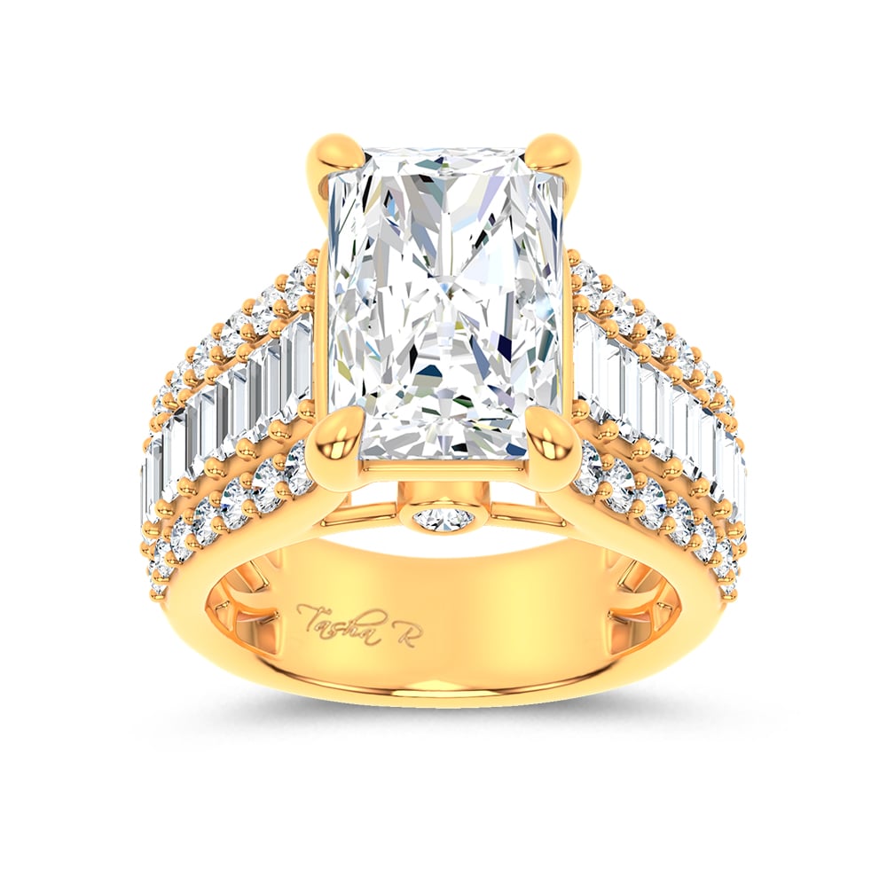 14K 6.50CT Certified Lab Grown Engagement Ring