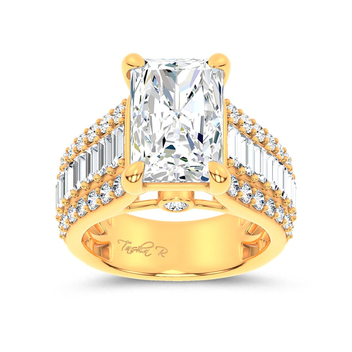 14K 6.50CT Certified Lab Grown Engagement Ring