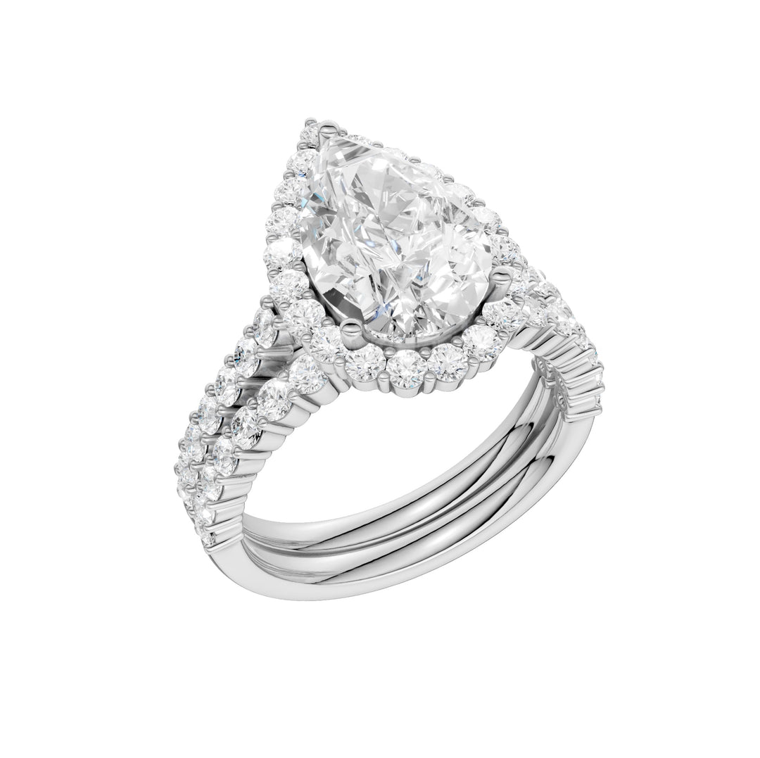 14K 4.00CT DIAMOND BRIDAL SET