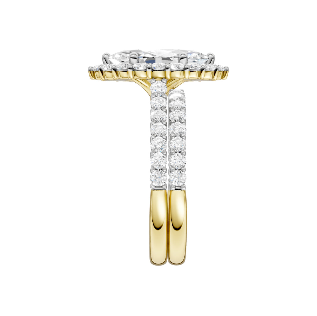 14K 3.00CT DIAMOND BRIDAL SET