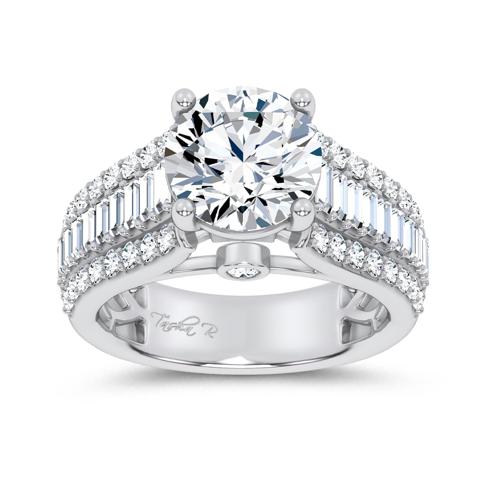 14K 3.75CT Certified Lab Grown Engagement Ring