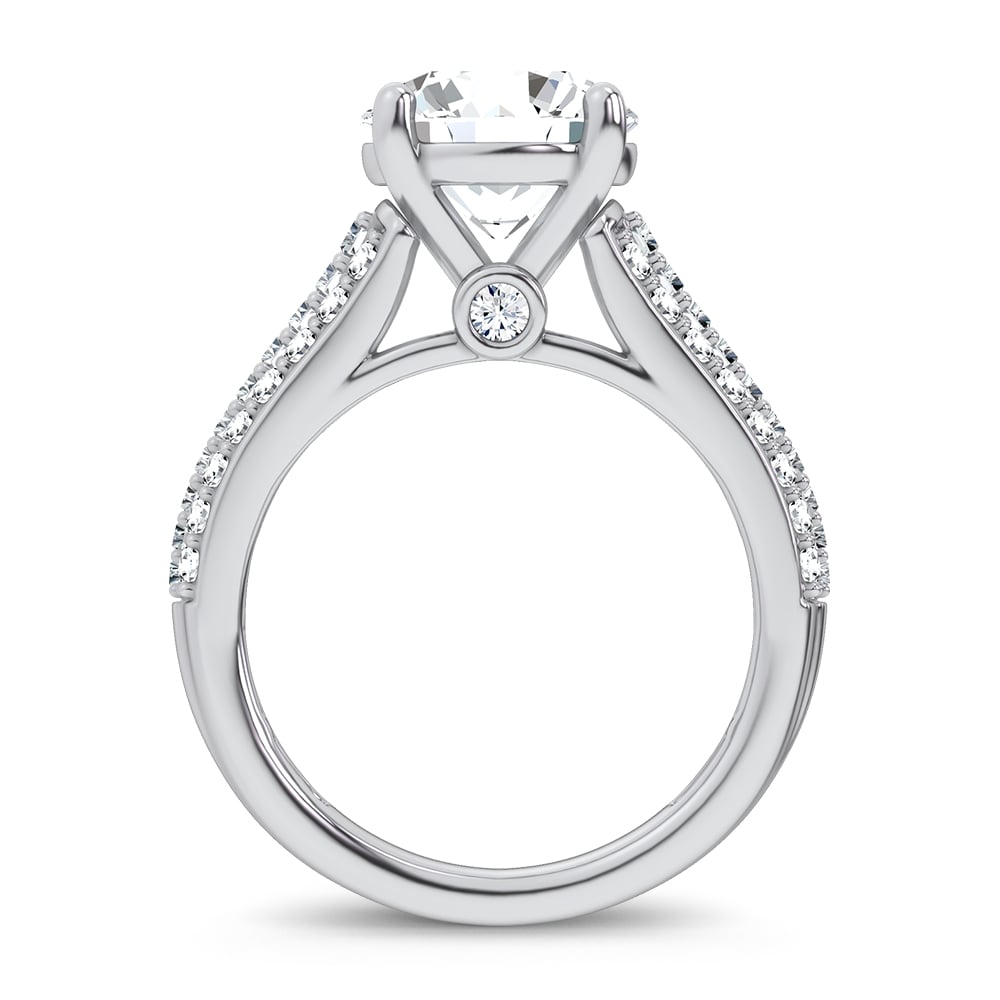14K 3.75CT Certified Lab Grown Engagement Ring