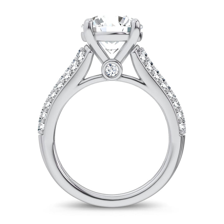 14K 3.75CT Certified Lab Grown Engagement Ring