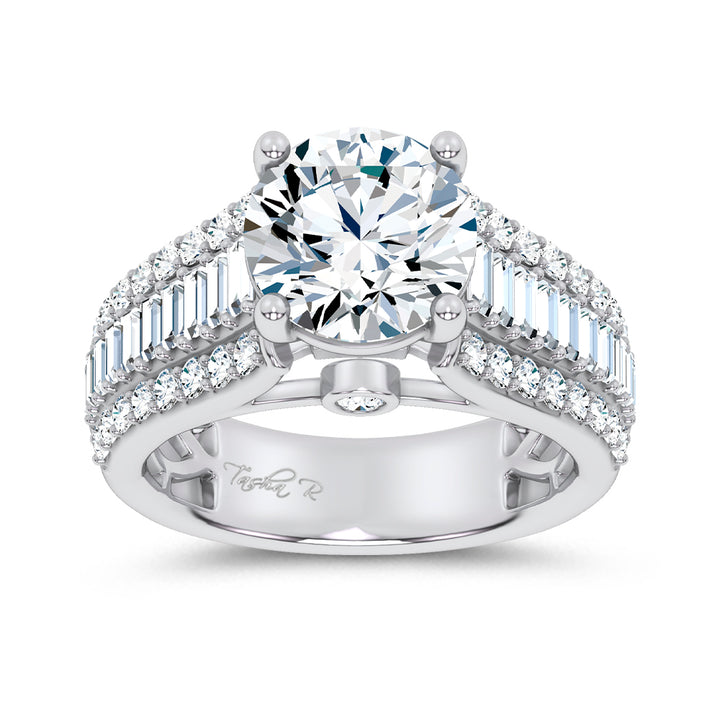 14K 3.75CT Certified Lab Grown Engagement Ring
